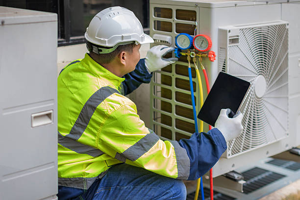 Professional Air Conditioning Repair technician working in Flagtown, NJ